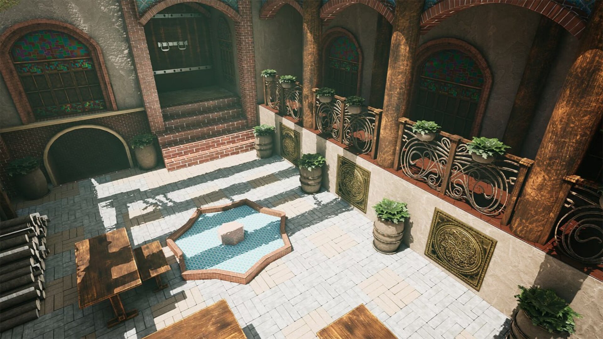 Courtyard overview